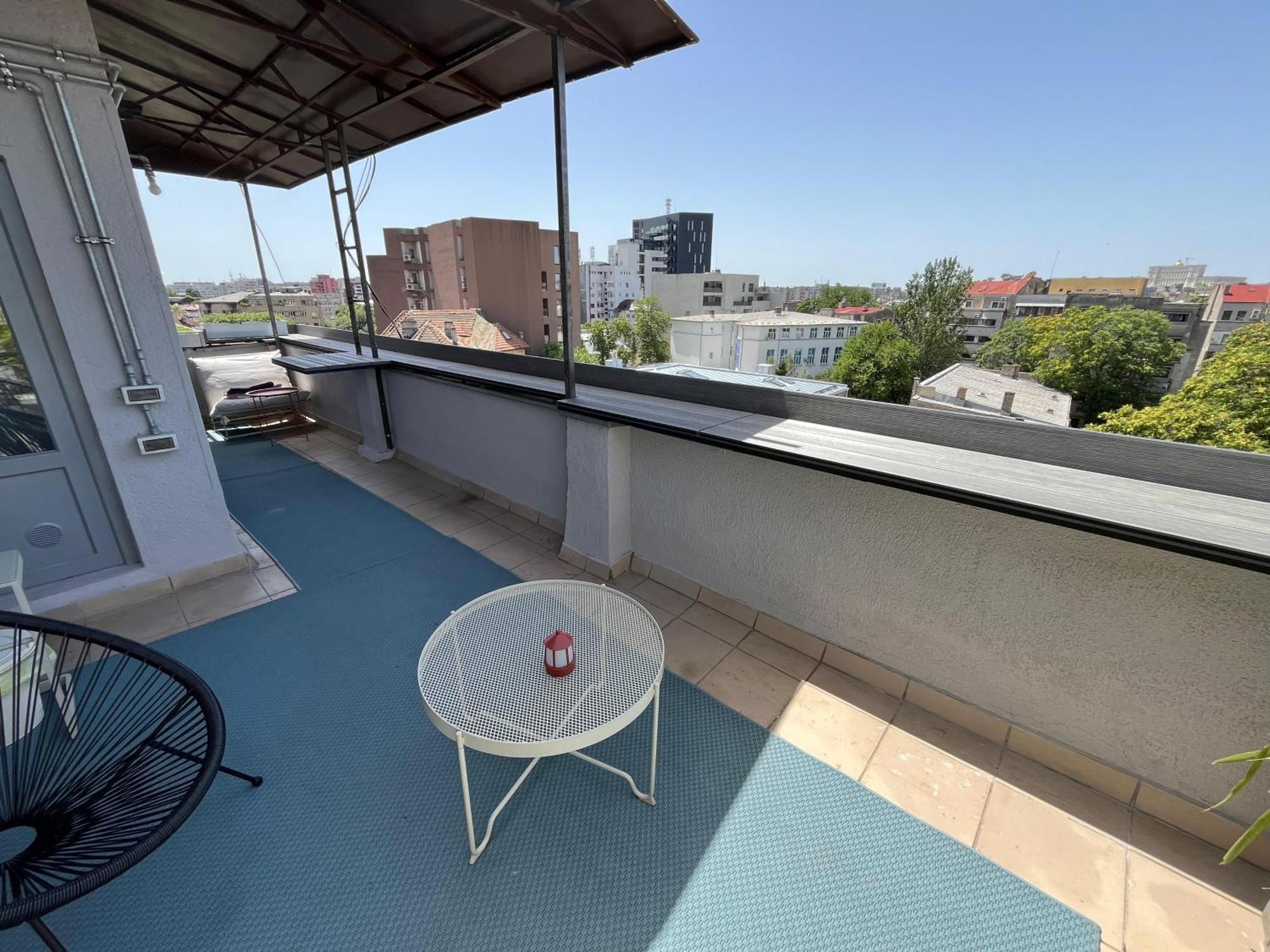Terrace View Downtown Studio Bukurešť Exteriér fotografie