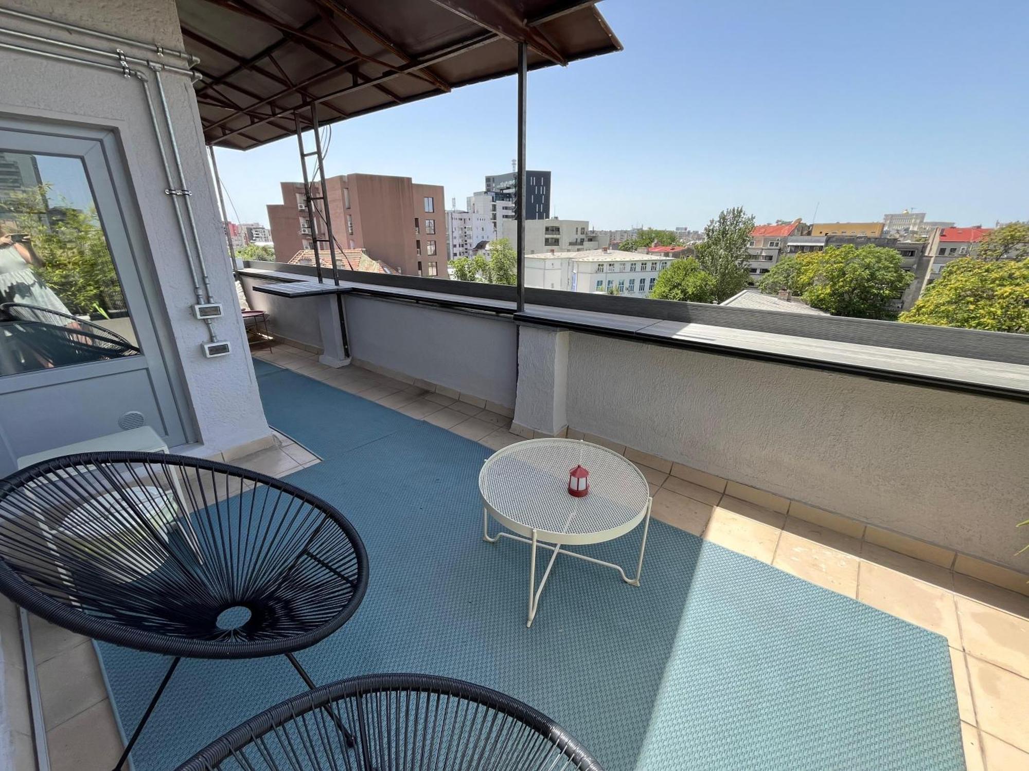 Terrace View Downtown Studio Bukurešť Exteriér fotografie